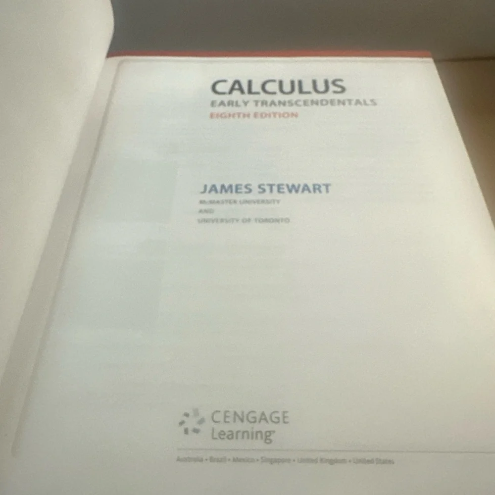 James Stewart Calculus Textbook - Black Cover, Blue BinderE-8334